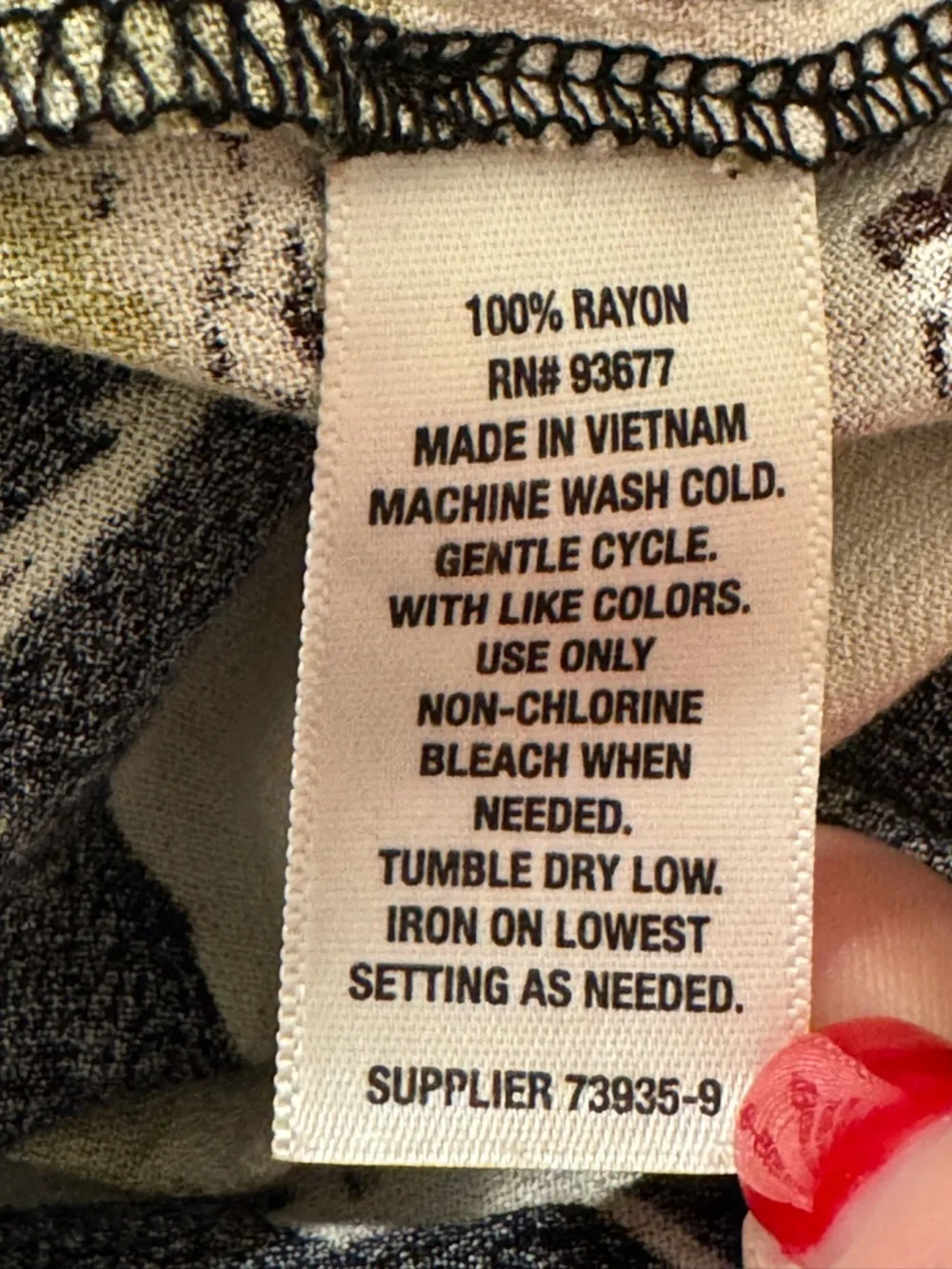 a.n.a Black Floral Button-Front Peasant Blouse - Picture 8 of 8